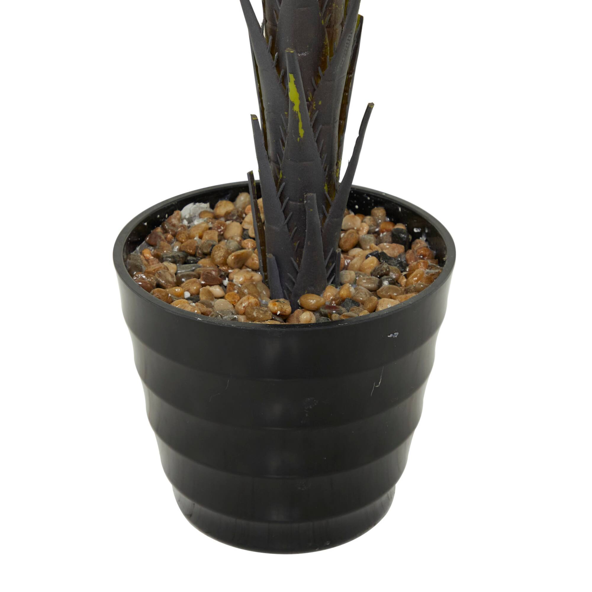 43" Green PVC Contemporary Potted Artificial Tree